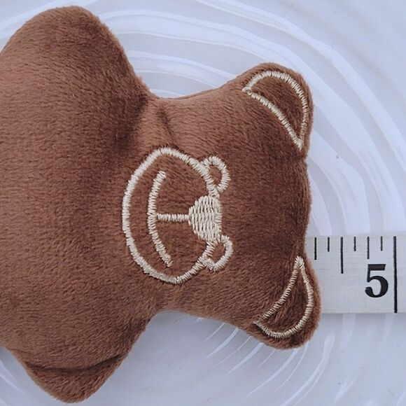 Mini caramel brown teddy plush - Picture 5 of 7
